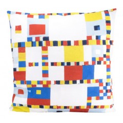 cushion cover Mondriaan-Victory Boogie Woogie excluding filling multicolor logo