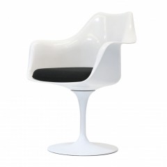 chaise de salle à manger Tulip chaise siège pivotant avec accoudoirs logo
