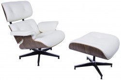 Eames EA670 Krzesło pokładowe z taboretem