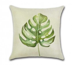 cushion cover Green leaf