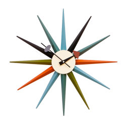 George Nelson Starburst Clock multicolor