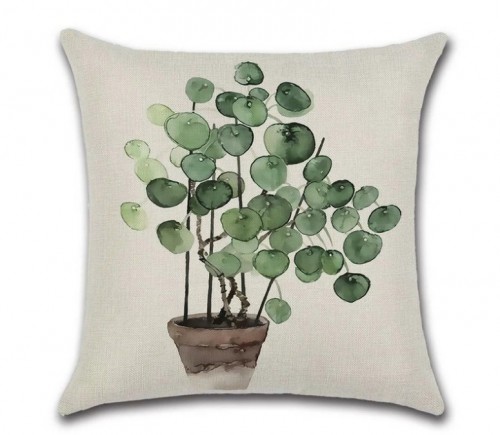 BY JAVY Pancake Plant cushion cover