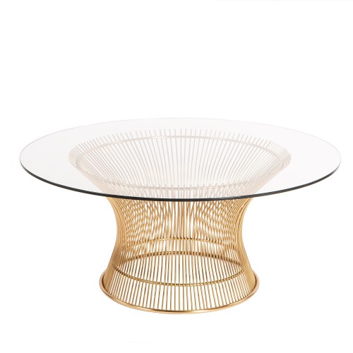 Platner coffee table gold