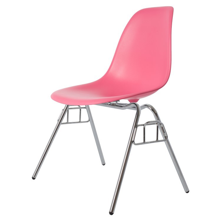 Charles Eames Dining Chair Dss Matte Pp, Bright Pink Dining Chairs