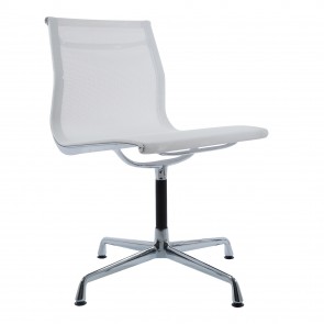 Miller conference chair EA105 on glides mesh white