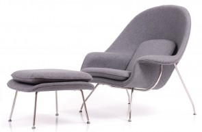 Eero Saarinen Womb chaise longue avec hocker