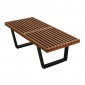 bank Nelson Bench donker walnoot 123cm