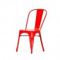 terrasstoel Tolix style terrasstoel stapelbare stoel glanzend rood