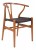 Wegner CH24 style dining chair walnut-black