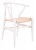 Wegner CH24 style dining chair white-natural