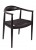 Hans Wegner Kennedy dining chair Black-black cord