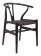 Wegner CH24 style dining chair black-black