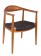 Hans Wegner Kennedy dining chair Walnut-black cord