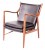Finn Juhl lounge chair 45 leather black walnut frame leather black