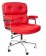 Eames bureaustoel ES104 leder rood