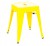 Xavier Pauchard Tolix stool 45cm glossy yellow