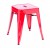 Xavier Pauchard Tolix stool 45cm glossy red