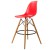 Miller DS-wood Stool PP Red