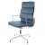 Miller conference chair EA208 high leather blue