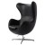 Arne Jacobsen Egg Chair Leather black 