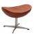Arne Jacobsen Egg chair footstool leather cognac