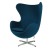 Jacobsen Egg chair cashmere dark blue 21