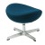 Jacobsen Egg chair footstool dark blue 21