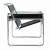 Marcel Breuer WASSILY chair leather black