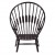 Peacock lounge chair BLK-BLK back