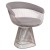 Platner Wire Armchair SMALL-CHROME cashmere light grey