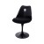 Saarinen Tulip chair black no arms cushion black