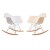 Miller rocking chair RA-rod PP White and Cream