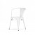 Xavier Pauchard Tolix terrace chair with armrests white