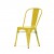 Xavier Pauchard Tolix terrace chair no armrests matt yellow