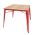 Xavier Pauchard Tolix square dining table red