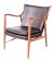Finn Juhl lounge chair 45 leather black walnut frame