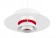 Poul Henningsen PH50 hanglamp wit detail rode ring binnenkant