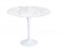 Tulip side table marble white