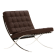 Rohe Barcelona chair brown