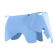 Eames Elephant kinderstoel lichtblauw