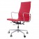 Eames bureaustoel EA119 leder rood