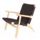 Wegner Easy chair natural black cord
