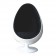 Eero Aarnio Egg Pod lounge stoel zwart