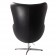 Arne Jacobsen Egg Chair leder zwart
