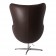 Arne Jacobsen Egg Chair leder bruin