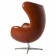 Arne Jacobsen Egg Chair leder cognac