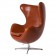 Arne Jacobsen Egg Chair leder cognac