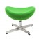 Jacobsen Egg chair voetenbankje groen 16