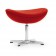 Jacobsen Egg chair footstool red 5