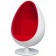 Eero Aarnio Egg Pod lounge stoel rood